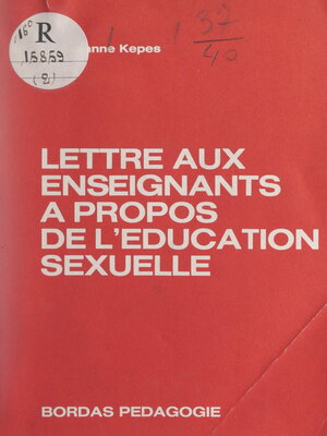 cover image of Lettre aux enseignants à propos de l'éducation sexuelle
